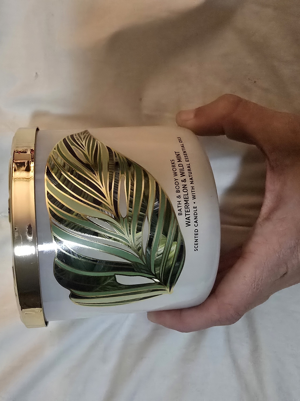 Bath & Body Works Watermelon & Wild Mint 3-Wick Candle 14.5oz NEW Discontinued